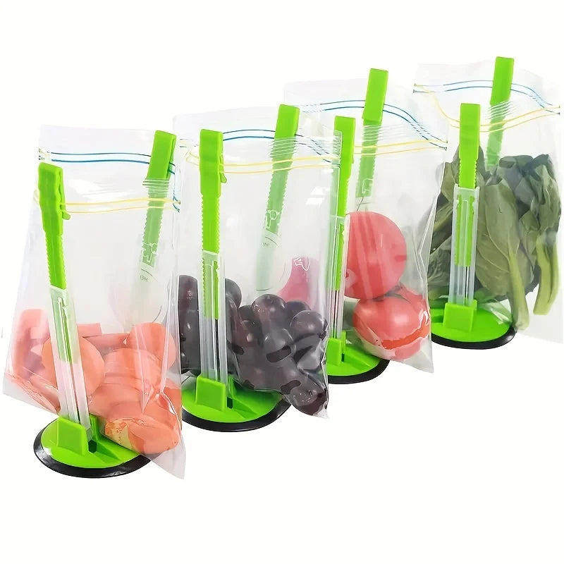 The Ultimate Kitchen Gadget: Plastic Bag Holder, Sandwich Holder, Food Storage Bag Clip, and More! Qme