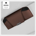 Car Glasses Case Sun Visor Storage Magnetic Sunglasses Supplies Qme Brown