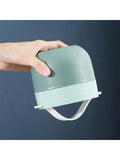 Dual Portable Sealed Breakfast Box Lid Spoon Can Be Carried Hand Qme green