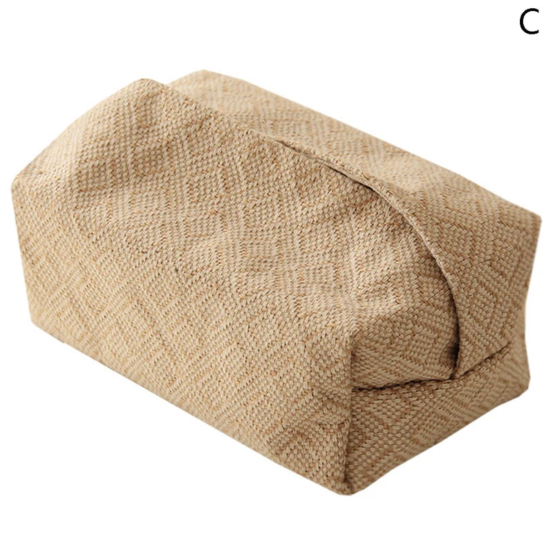 Napkin Holder Home Decor Handkerchief Box Nordic Cotton Linen Cloth Qme C