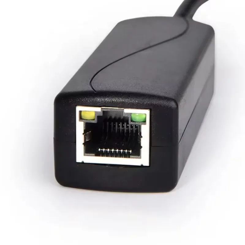 2PCS 100Mbps 48V to 5V2.4A National Standard POE Splitter Micro USB/TYPE-C/dc5.5*2.1 Optional Qme