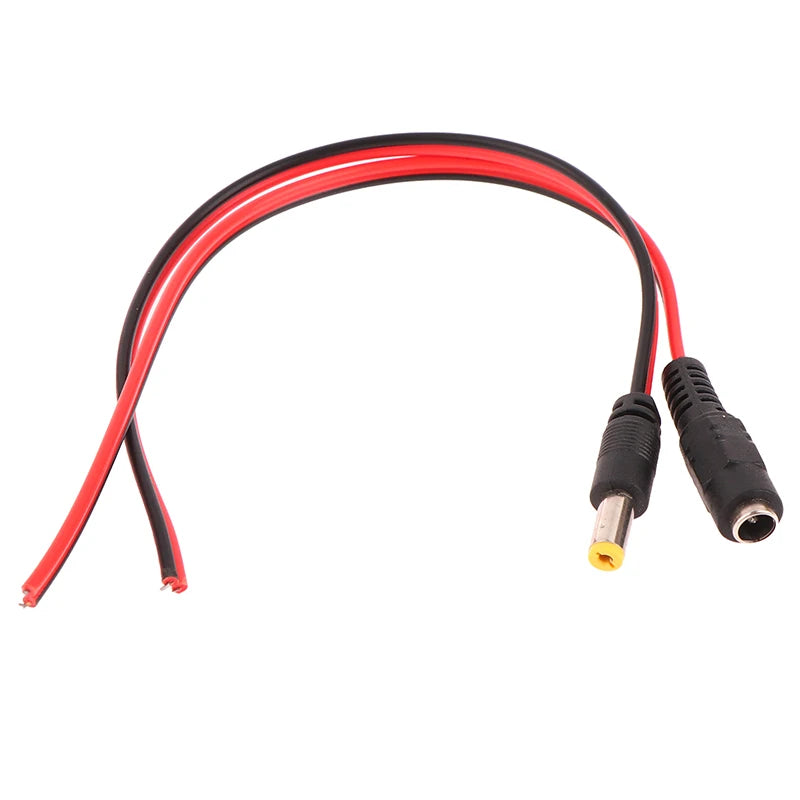 DC Power Male Female Cable 12V Plug Adapter Connector CCTV Camera 5 Qme