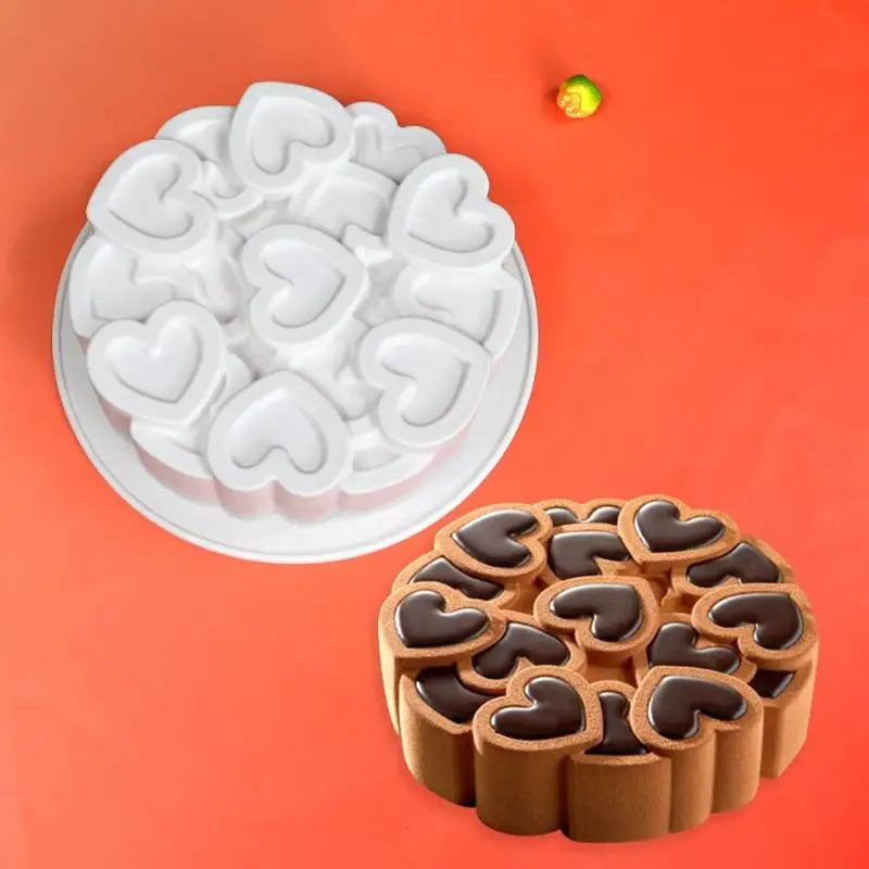 Valentine's Day Mousse Cake Mold Dessert Baking Tools Splicing Qme