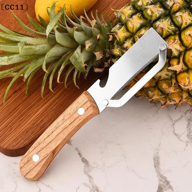 3-in-1 Serrated Peeling Knife Premium Vegetable Peeler Handle Bottle Qme