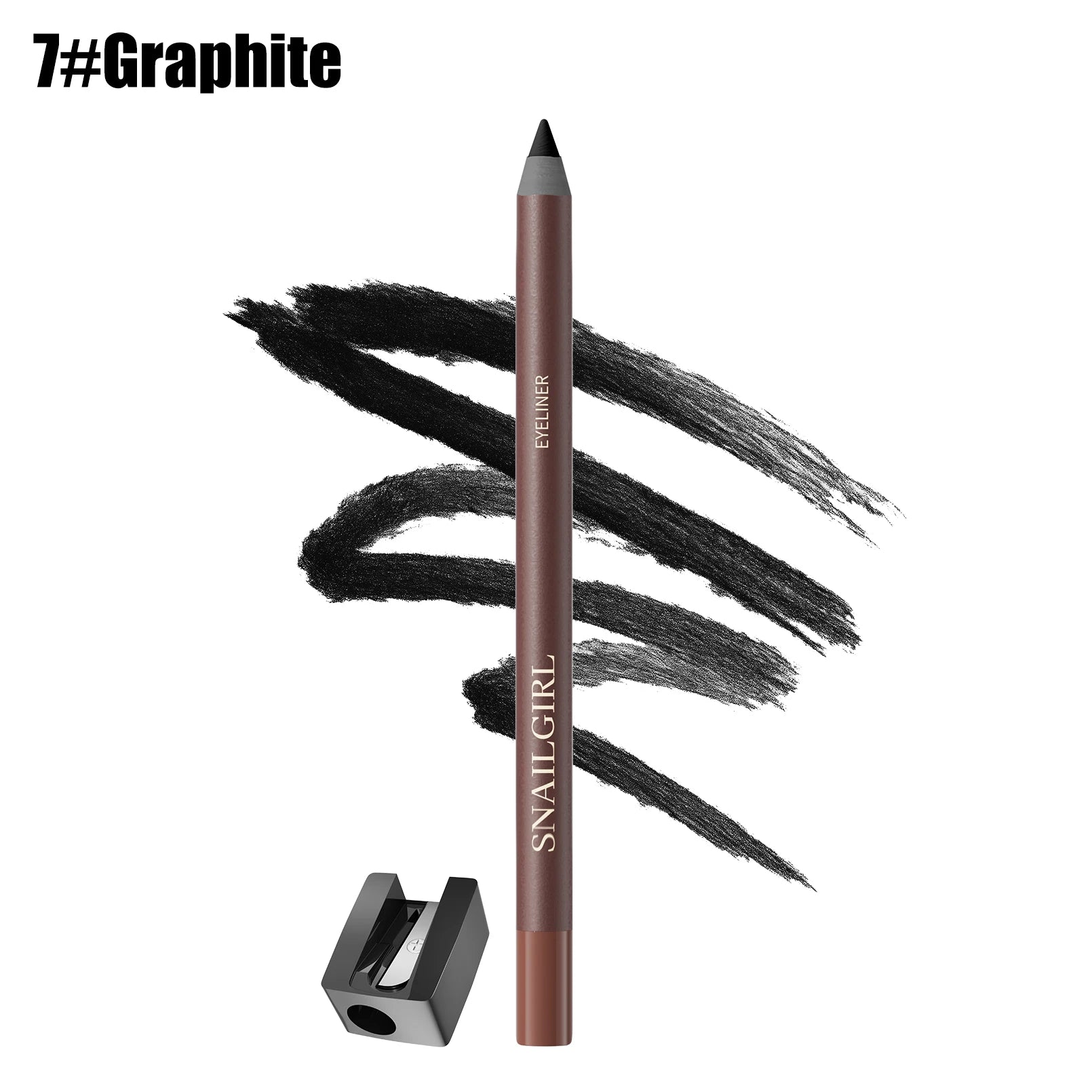 Waterproof Black Brown Eyeliner Gel Pencil Ultra-fine Matte Smooth Quick Dry Non-Smudge Easy Wear Eyeliner Pen Makeup for Eyes Qme M301-7