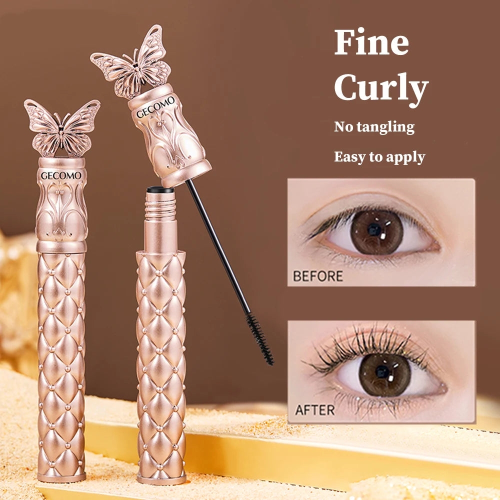 GECOMO Butterfly Flying Volume Mascara Curl Long-lasting Makeup Thin Qme