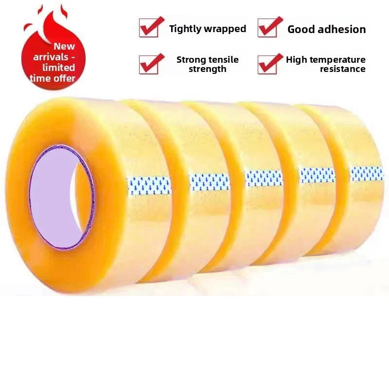 5.5CM 95 Meters High Viscosity Clear Adhesive Tape Box Carton Sealing Packing Tape DIY Mounting Fixing Tape Clear Adhesive Tape Qme