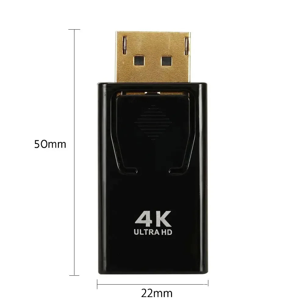 10pcs Display Port DP to HDMI-Compatible HDTV Adapter Video Audio PC Laptop 4K DP DisplayPort to HDMI-Compatible Adapter Qme