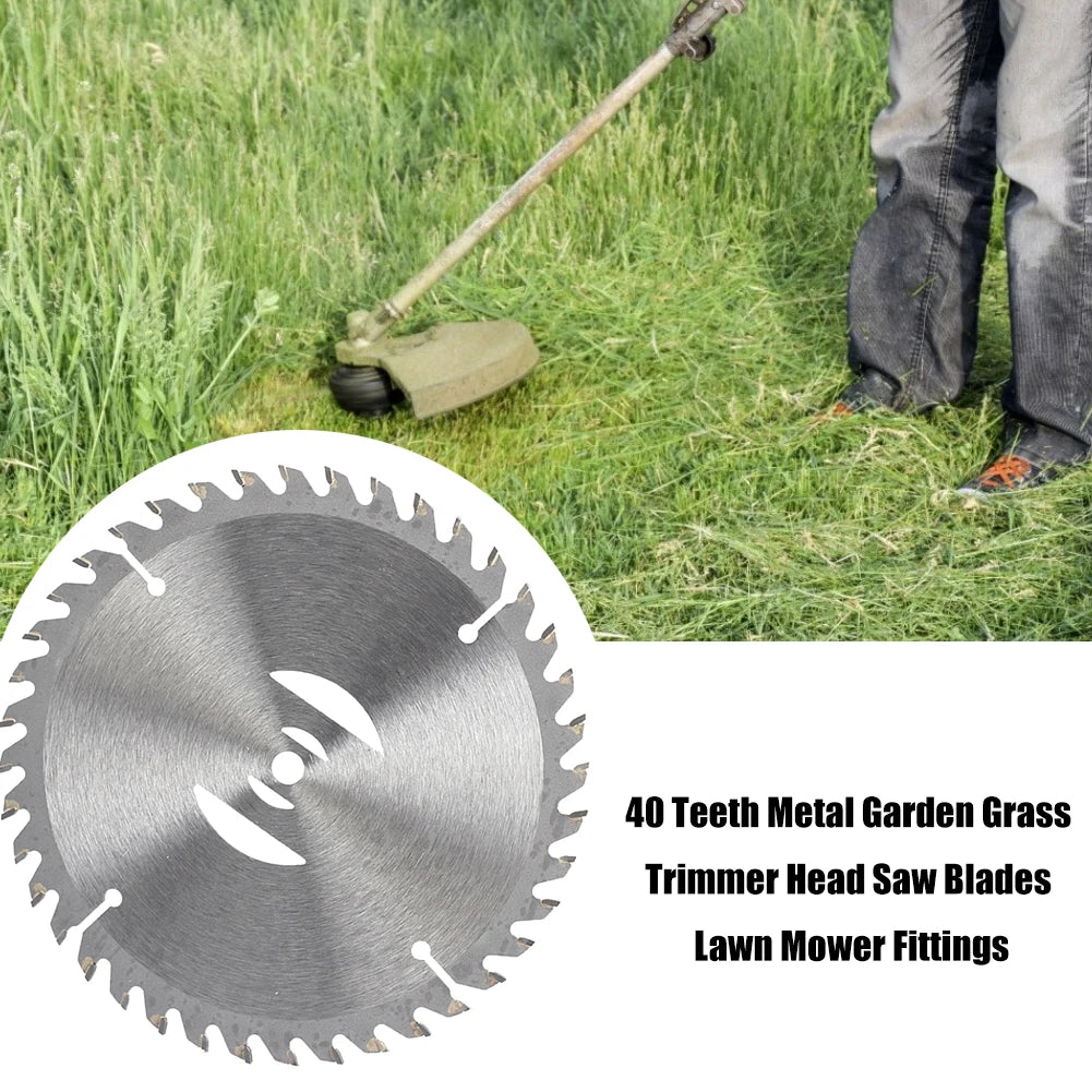 1-5PCS Weeder Saw Blades Metal Garden Grass Trimmer Head Saw Blades Lawn Mower Fittings 40 Teeth For Garden Power Tool Accessori Qme