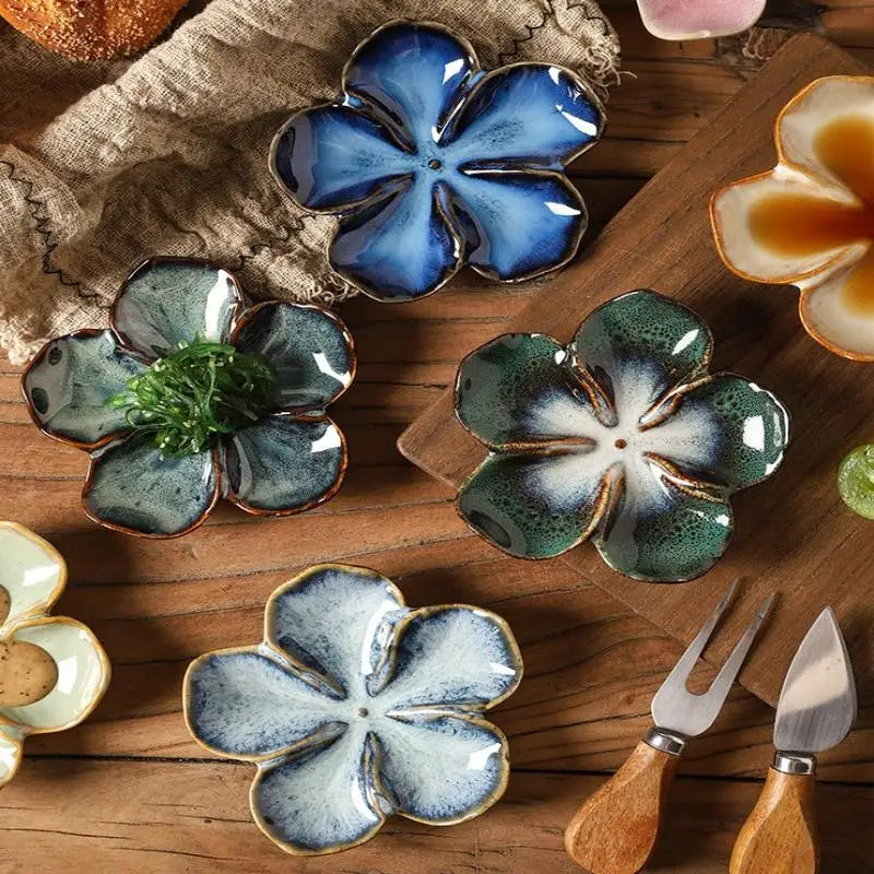 Multi-color Kiln Transformed Dish Dipping Sauce Small Giftvintage Qme