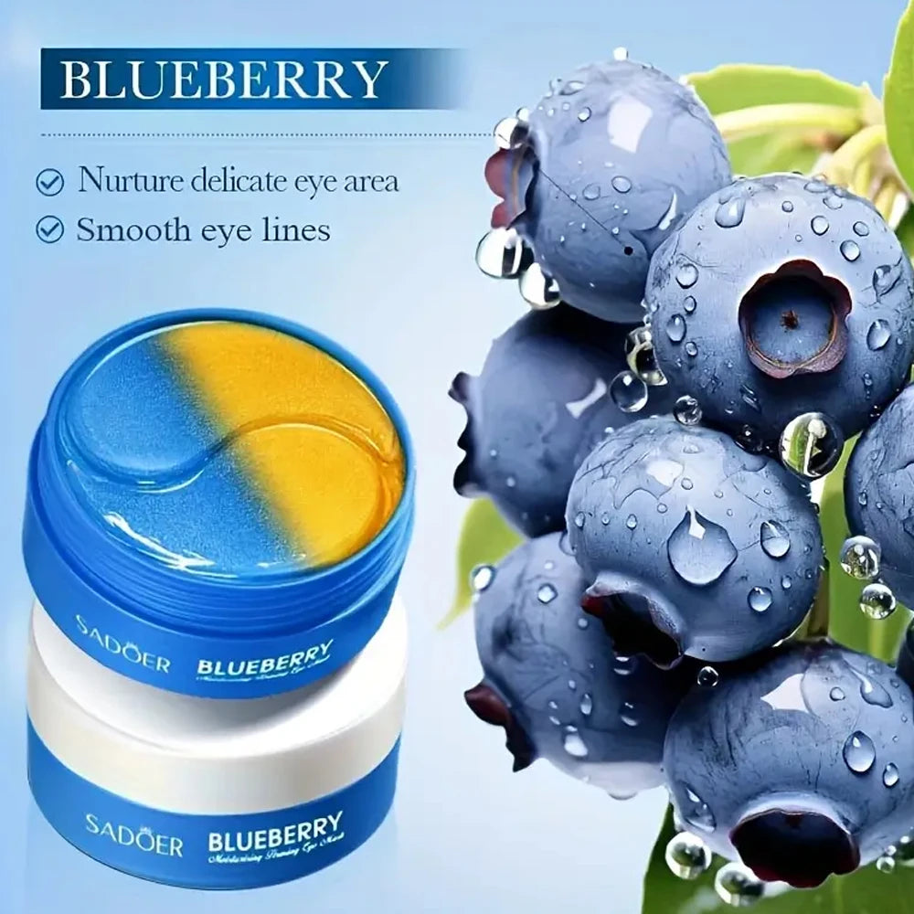 Blueberries Tighten Eye Masks Moisturize Lock Water Gentle Non Qme