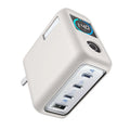 For Anker Zolo 140W Four-Port Gallium Nitride Charger Protective Silicone Cover Dust-Proof Anti-Fall Soft Sleeve Shell Qme gray
