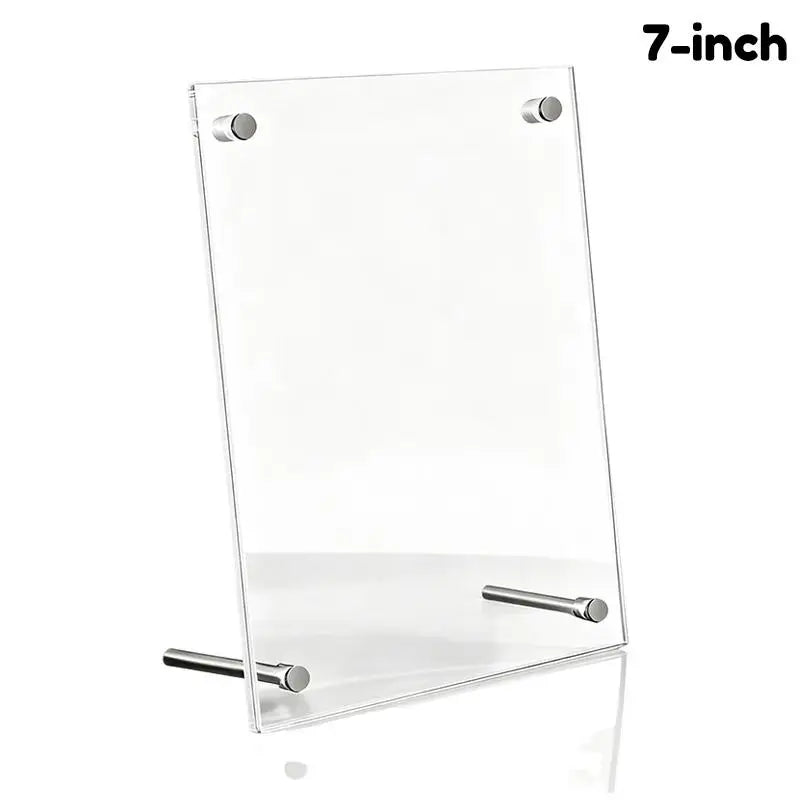 6-inch/7-inch/A4 Crystal Clear Acrylic Photo Frames For Postcards Photos Ticket Stubs And Displays Qme B Transparent