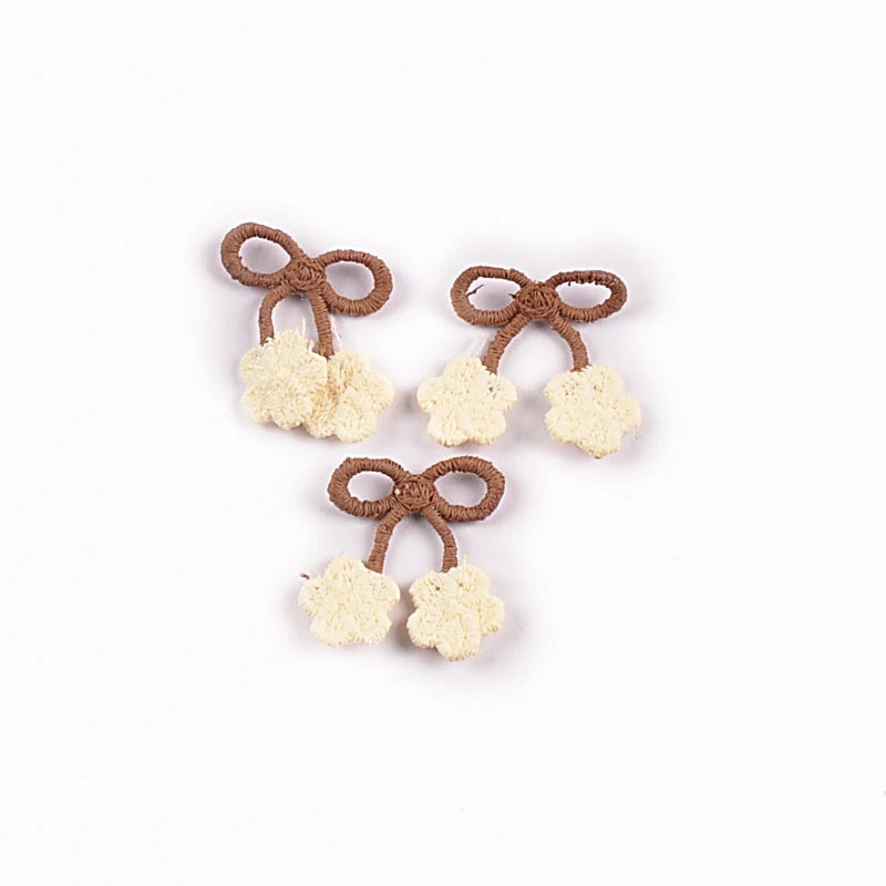 20pcs 16-35mm Mix Bow Shape Personality Appliques For Clothing Bag Decoration DIY Sewing Accessory Patch Without Gum cp4185 Qme 20pcs 2.5x2.2cm 1