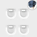 4/6Pcs transparent seamless invisible pants clip, suitable for jeans, wide-leg pants - anti-mopping, trouser foot fixing clip Qme 4pcs