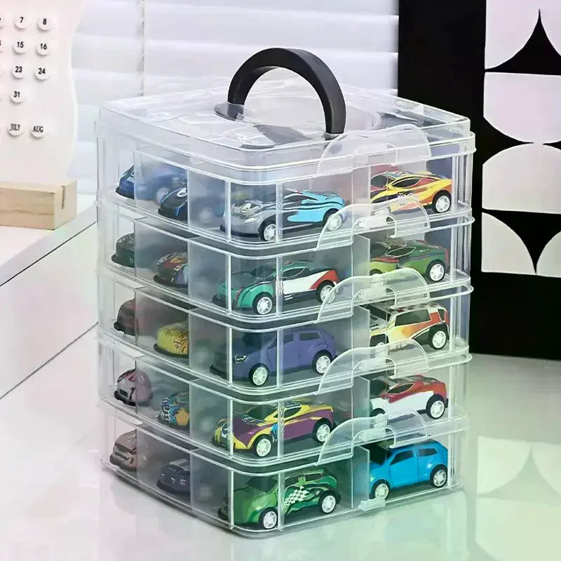 Transparent Minimalist Toy Storage Box Dustproof Moisture-proof Qme