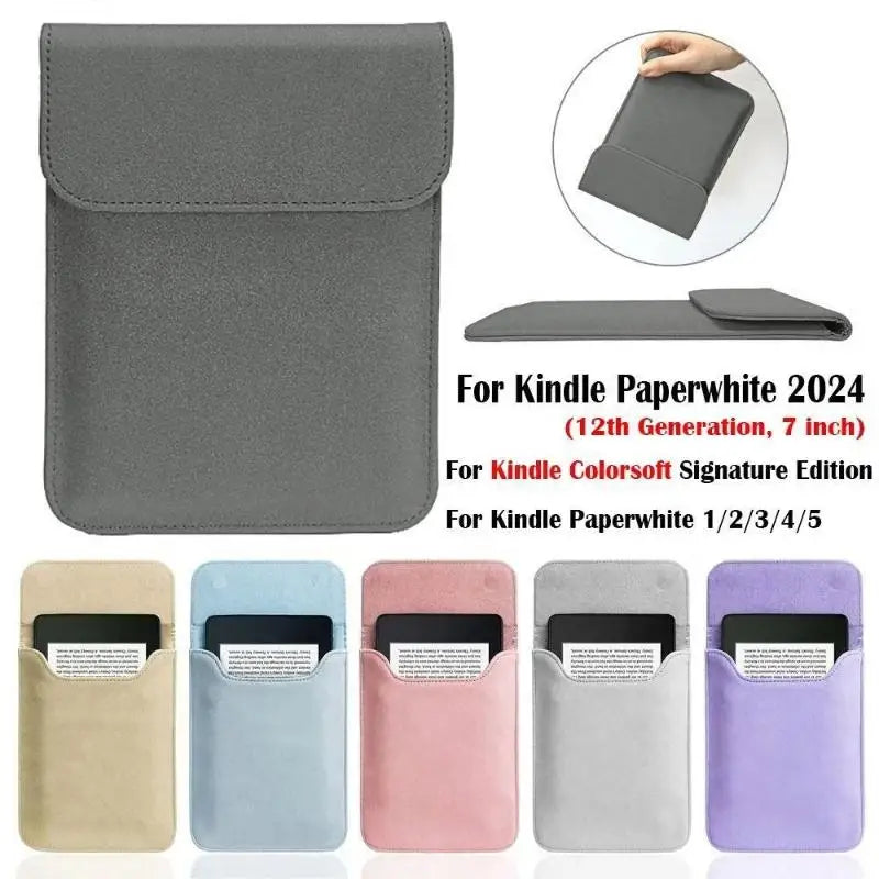 Matte Frosted Carrying Sleeve Magnetic Closure Soft Lining Dustproof Qme