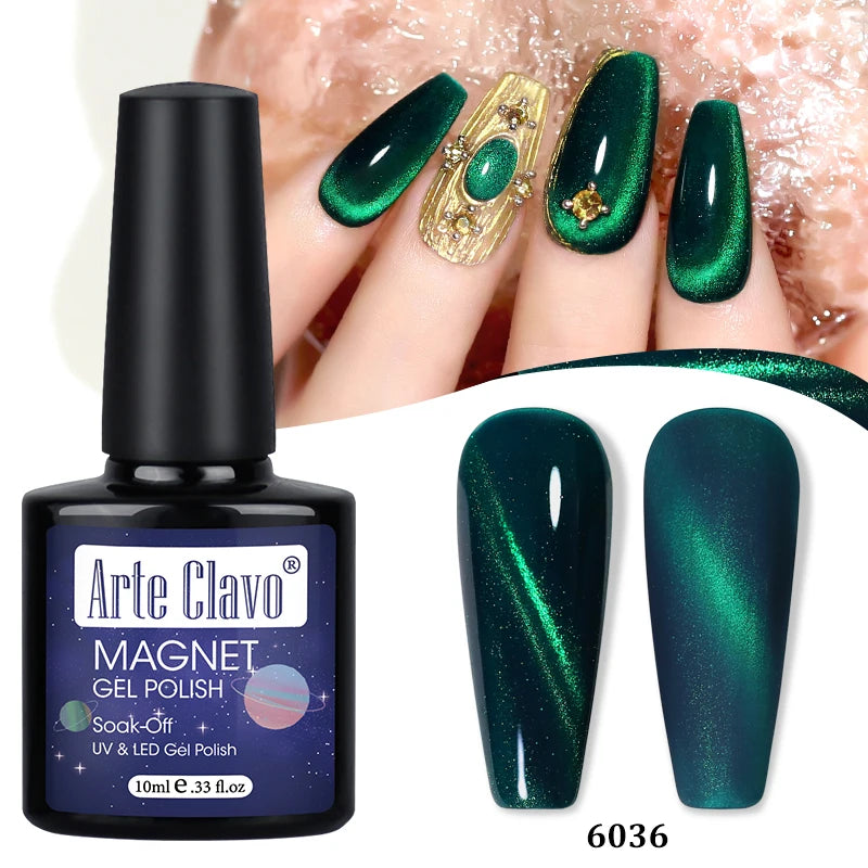 Arte Clavo Auroras Cat Eye Magnetic Gel Unicorn Shining Transparent