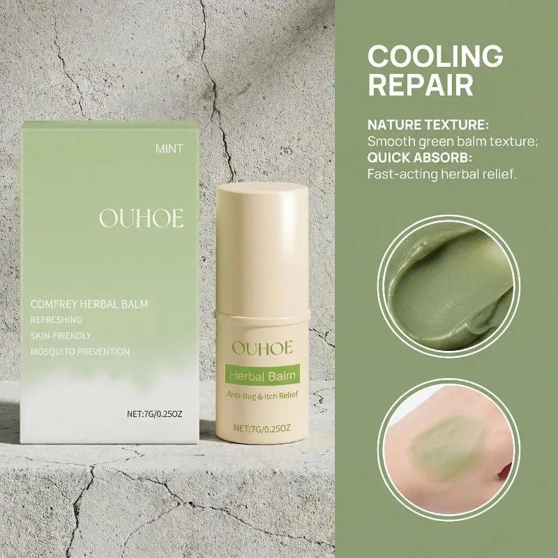 Cooling Balm Herbal Extracts Deep Moisturizer Born Soothing Relief Qme