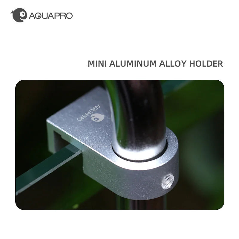 Aquarium Mini Aluminum Alloy Holder Fixing Bracket Aquatic Fish Plant Tank Feeding Clamps Water Tube Filters Accessories Foam Qme