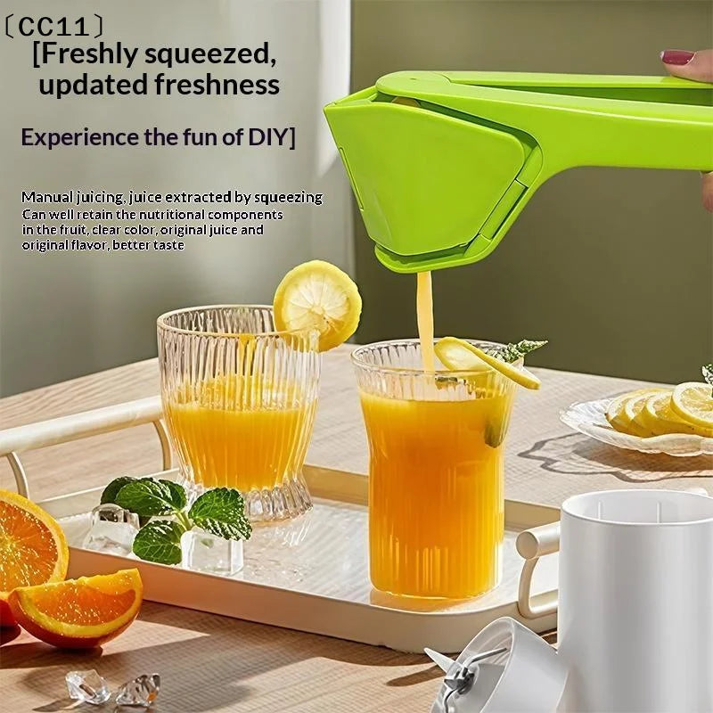 Manual Handheld Citrus Juicer Juice Yield Easy Grip Handle Home Lemon Qme