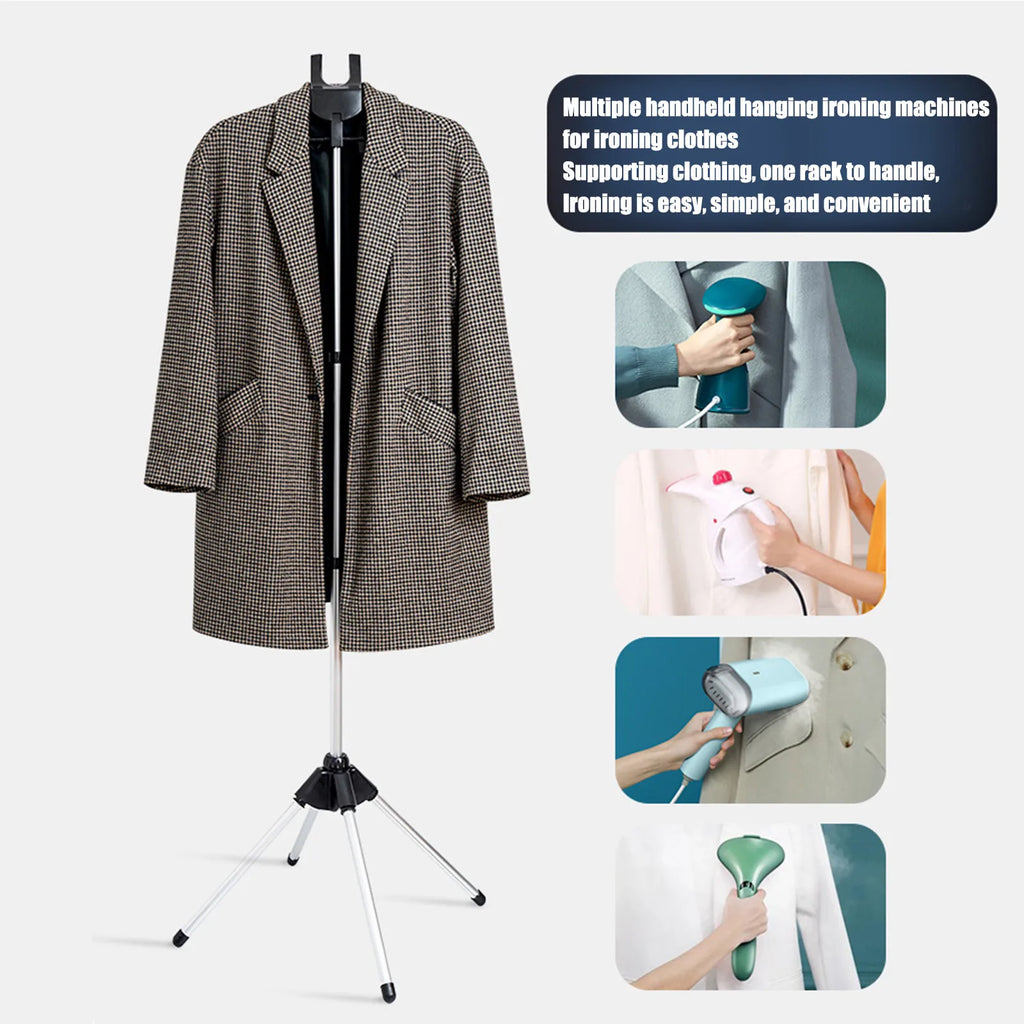 Clothes Steamer Ironing Rack Handheld Steam Hanger Adjustable Standing Garment Steamer Rack for Clothes Multipropose Home Supply Qme