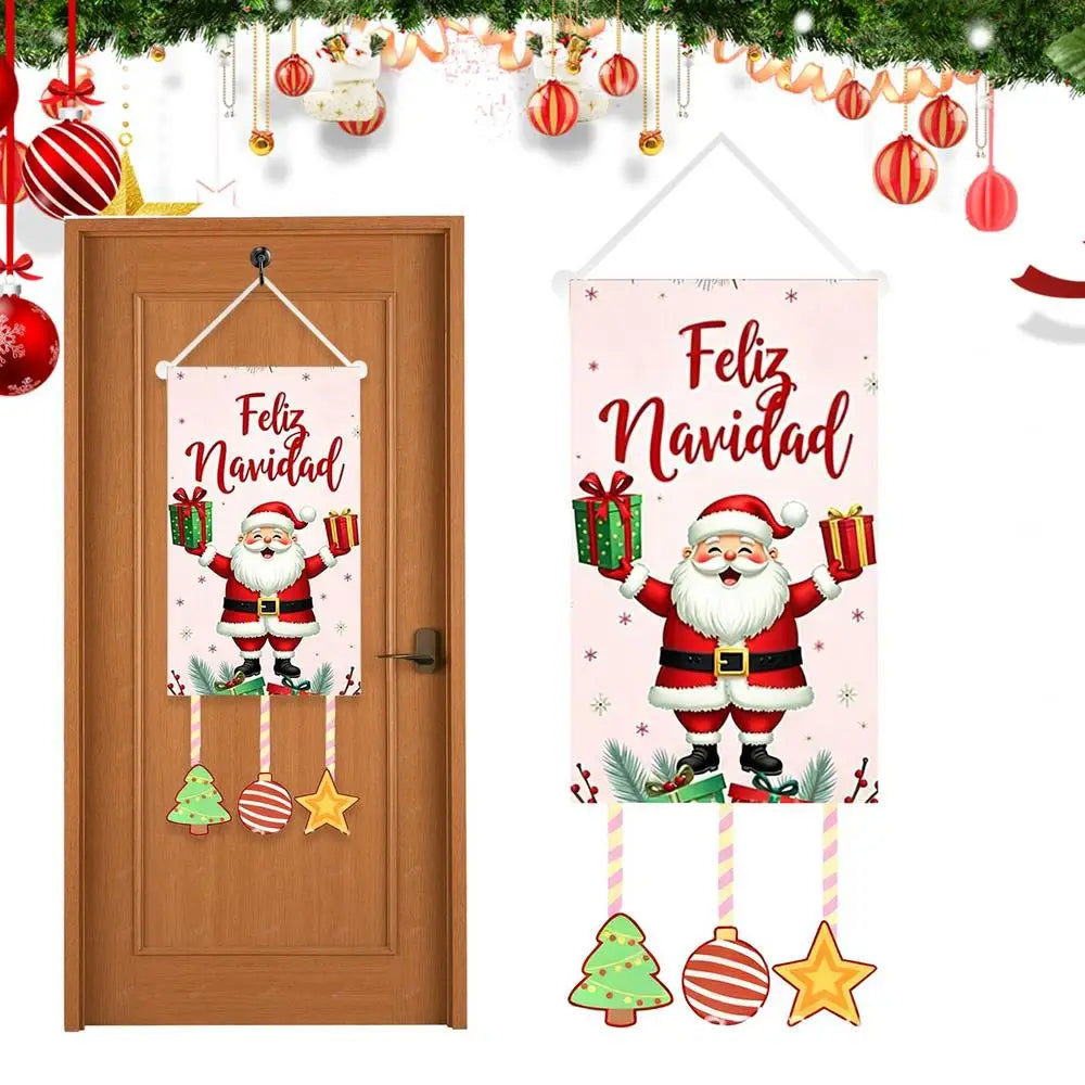Merry Christmas Flag Waterproof Holiday Decor Decorative Banner Qme D China Mainland