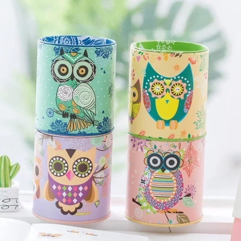 Metal Piggy Bank Coin Box Jewelry Storage Mini Tin Cute Organizer Qme