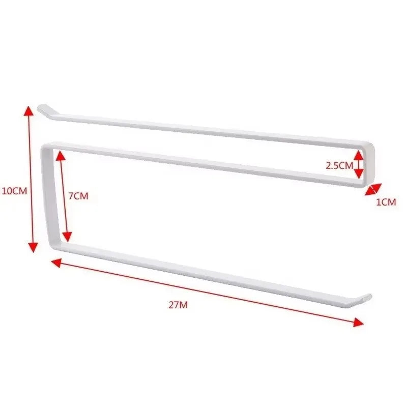 Wall Mounted Kitchen Tissue Rack Metal Non Perforated Roll Paper Qme