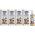 Coconut Oil Pet Shampoo Cleaning Fur Eliminate Odor Smoothing & Softening Hair Natural Formula Moisturizing Pet Hair Conditioner Qme 4 x 100ml Boxed