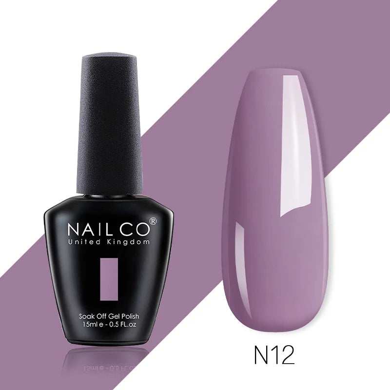 NAILCO 85 Colors Nail Gel UV LED Lacquer Manicure Varnish Hybrid Semi