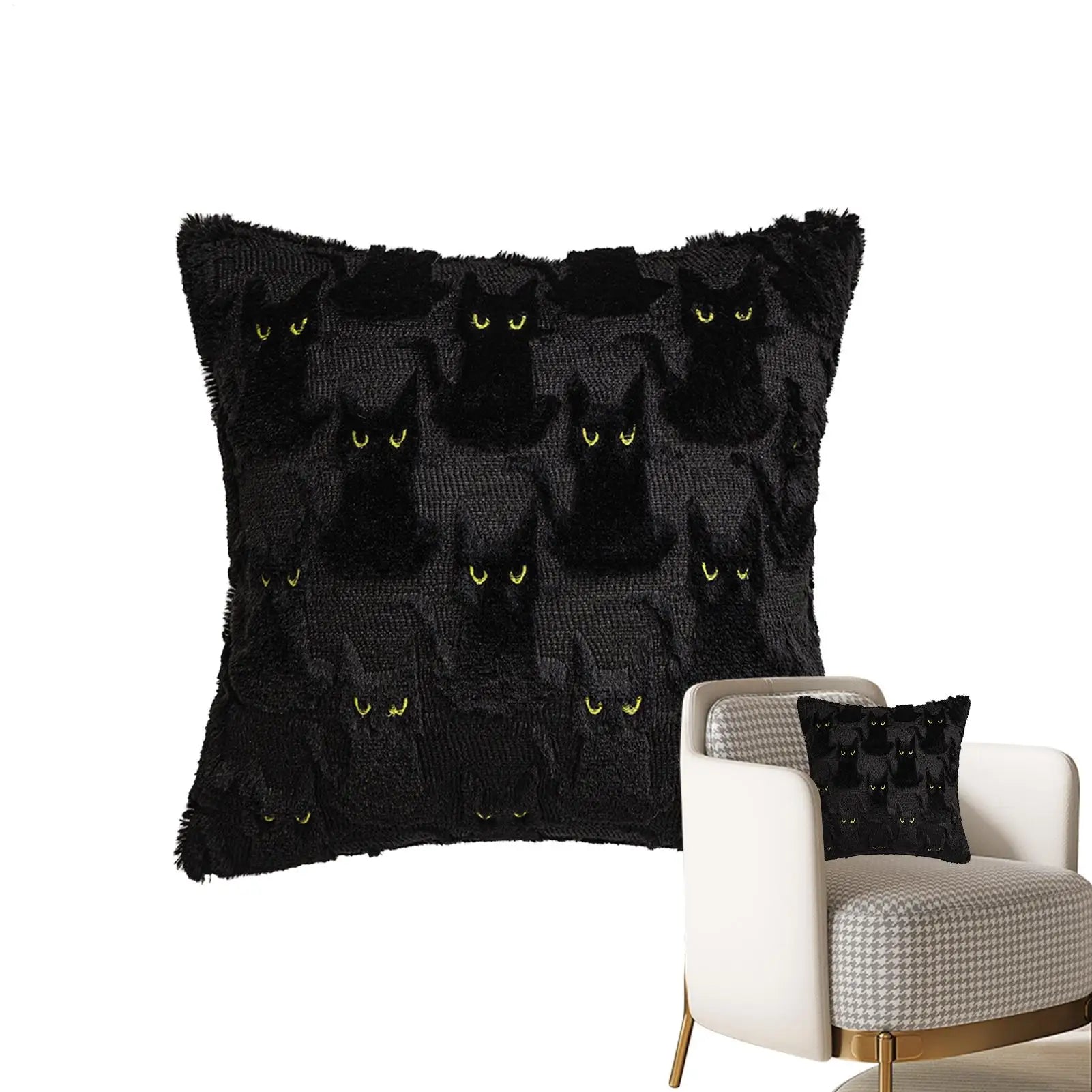 Halloween Pillow Covers Decorations Throw Decorative Pillowcase Couch Qme