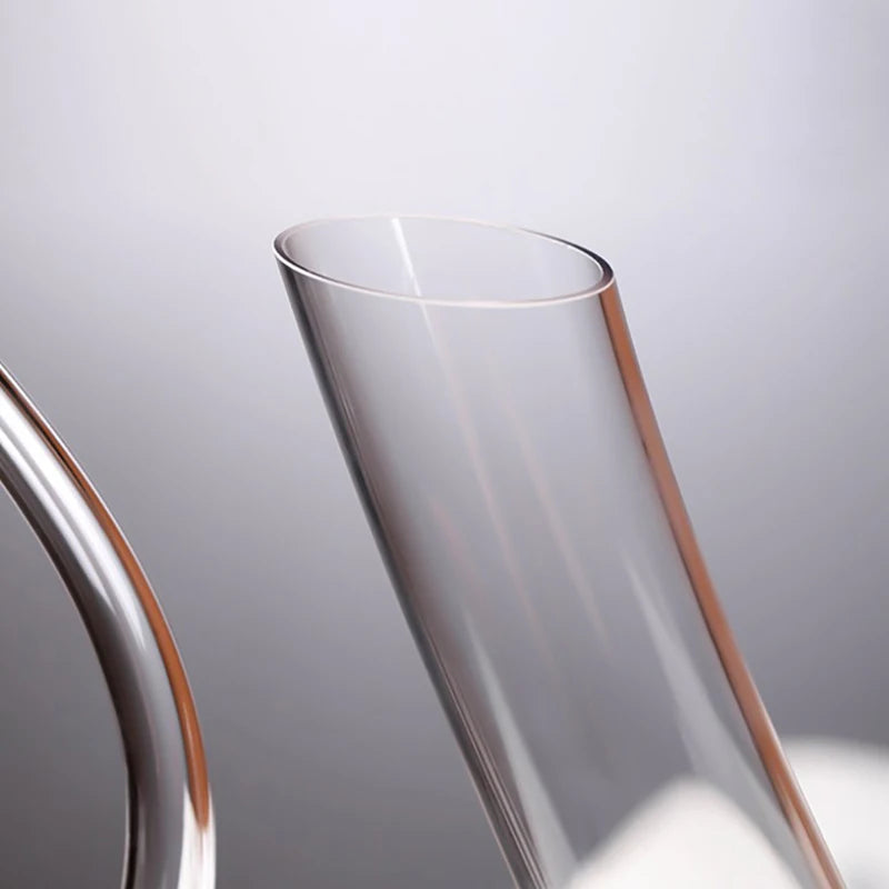 Crystal U-shaped Wine Decanter Box Swan Creative Separator Qme
