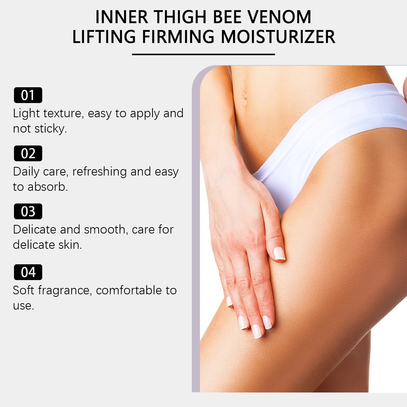 Inner Thigh Firming Cream Tightening Improve Sagging Skin Lifting Firming Buttocks Body Contouring Reduces Cellulite Appearance Qme