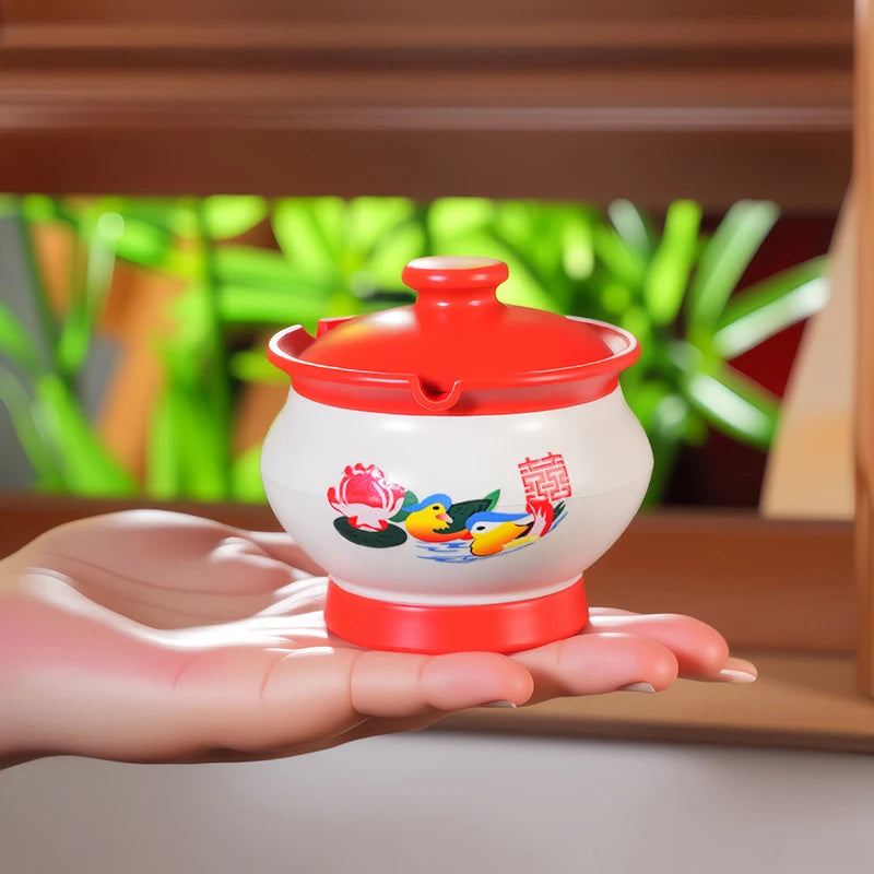 Ashtray With Lid To Prevent Flying Creative And Unique Retro Decorative Spittoon Ashtray For Home Use Qme Red