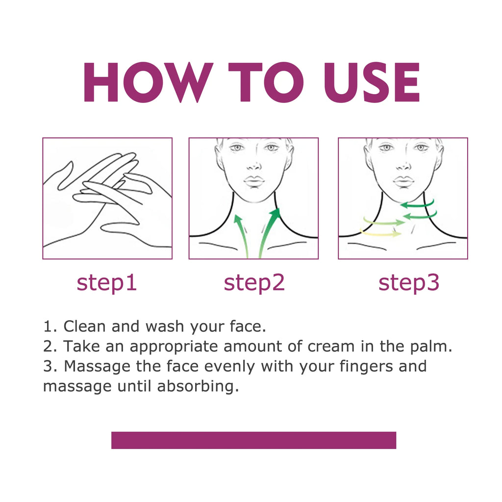 Hydrolyzed Collagen Neck Cream Firming Lifting Eliminate Neck Fine Lines Neck Remove Double Chin Rejuvenation Cream SkinCare Qme