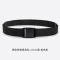 Women's Elastic Waist Belt High-end Stretchy Jeans Lazy Girl Cincher Qme black