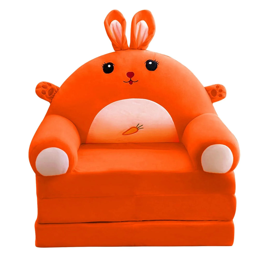 Children Sofa Cute Cartoon Massage Seat Cover Cartoon Lazy Sofa Flip Open Sofa Case Without Inner PP Cotton (Only Sofa Covers) Qme