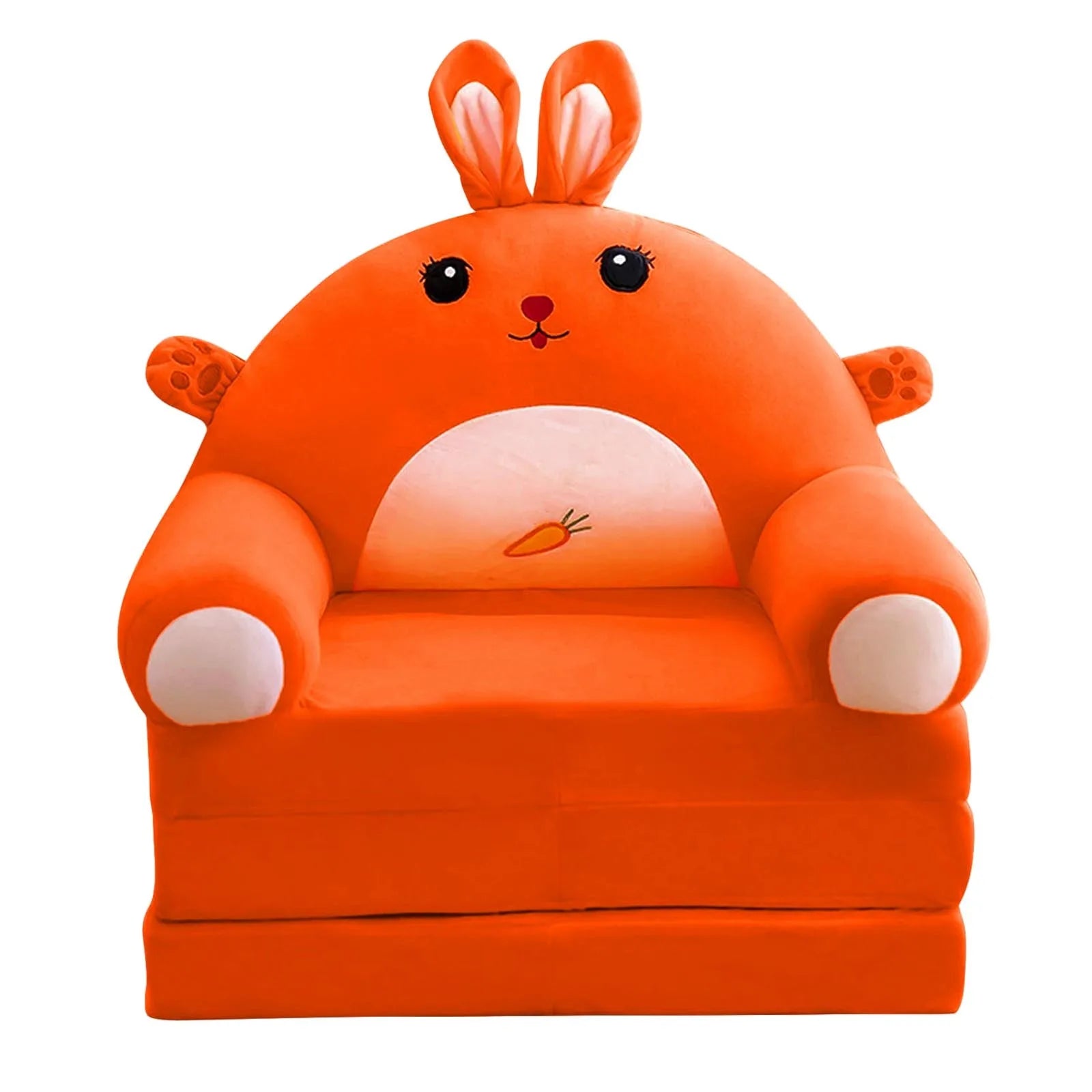 Children Sofa Cute Cartoon Massage Seat Cover Cartoon Lazy Sofa Flip Open Sofa Case Without Inner PP Cotton (Only Sofa Covers) Qme