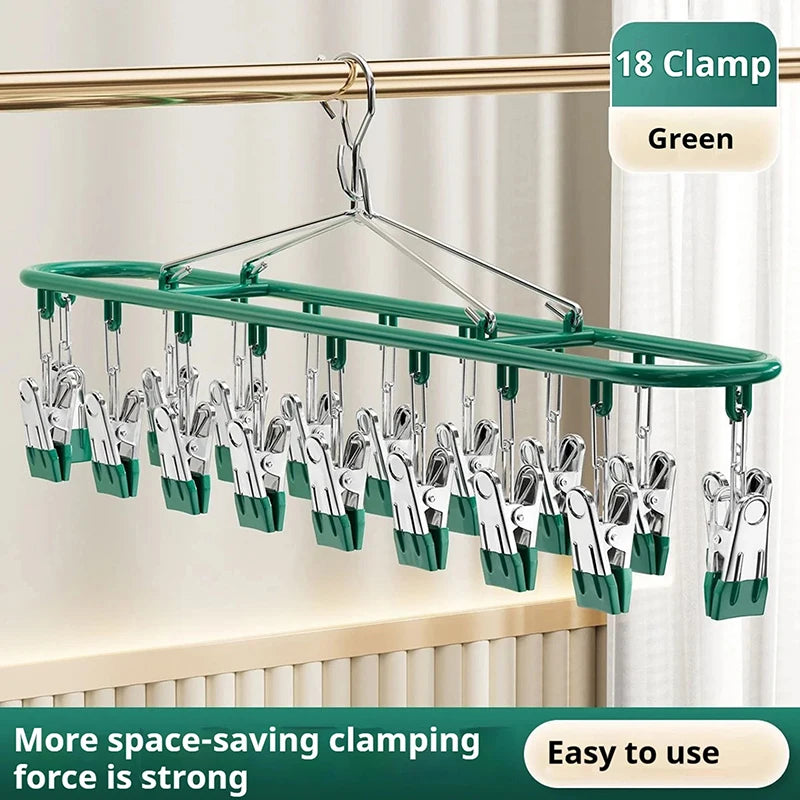Stainless Steel Sock Rack Clothes Multifunctional Household Unmarked Qme A2