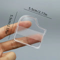 Transparent Silicone Makeup Sponge Non Absorbent Reusable Foundation Qme square-shaped