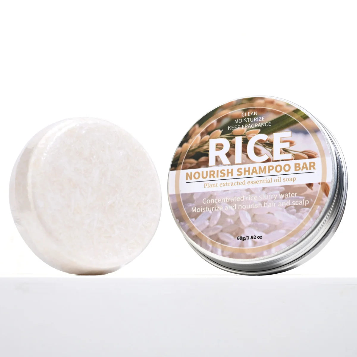 Rice Water Shampoo Bar Milk Essence Hair Care Soap Deep Cleaning Qme