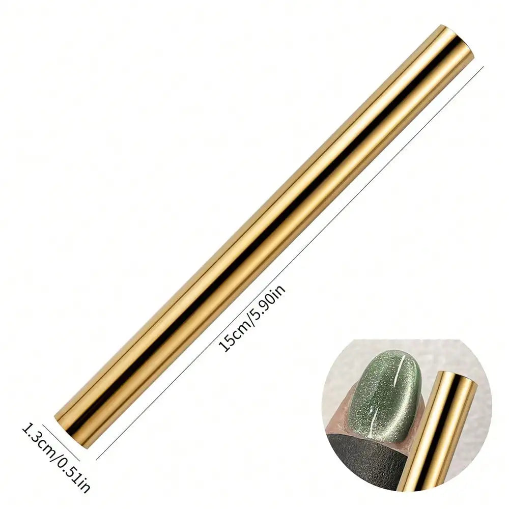 Five One Nail Art Magnet Cat Eye Oil Glue Multifunctional Cross Qme golden