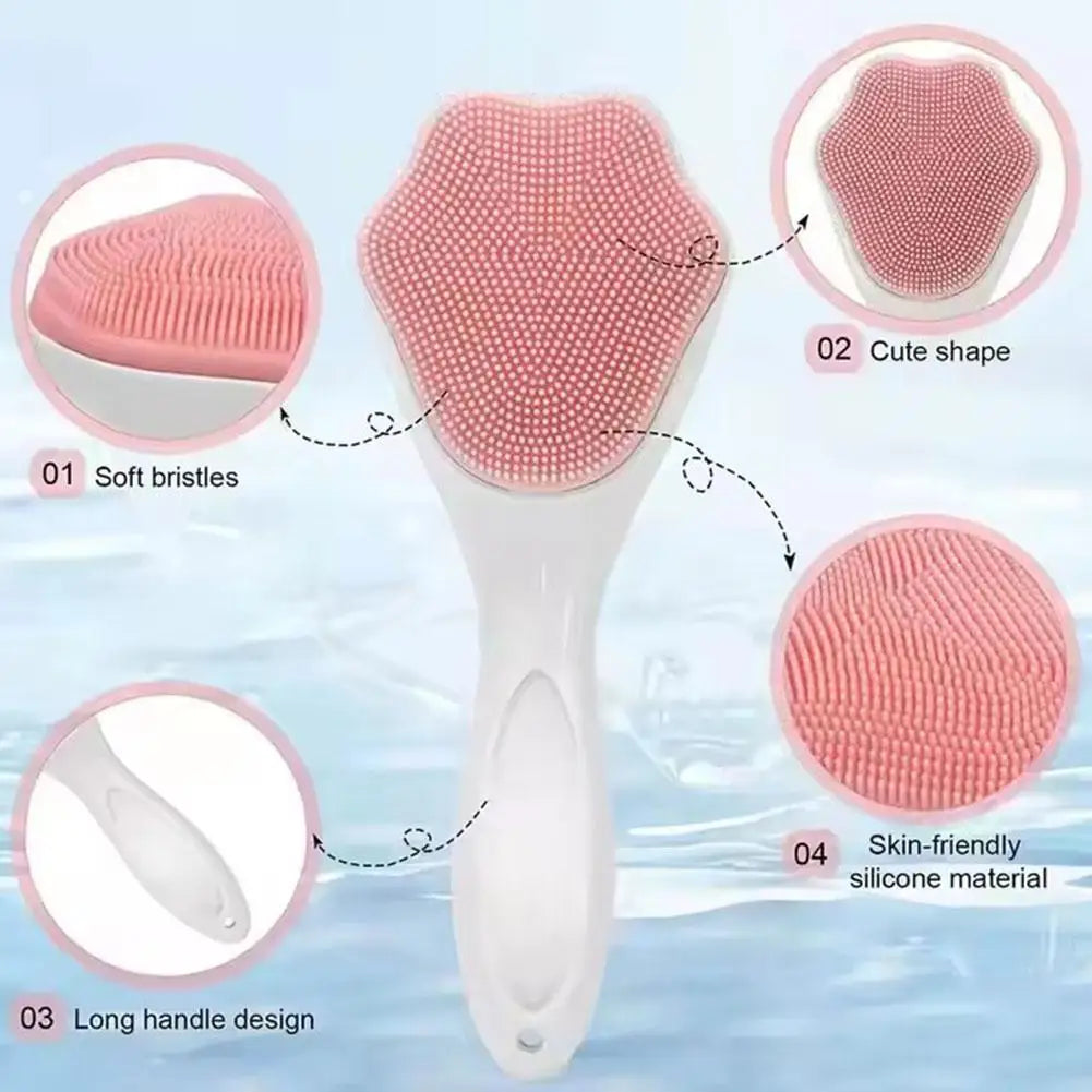 Silicone Face Scrubber Exfoliator Brush Facial Cleansing Blackhead Qme