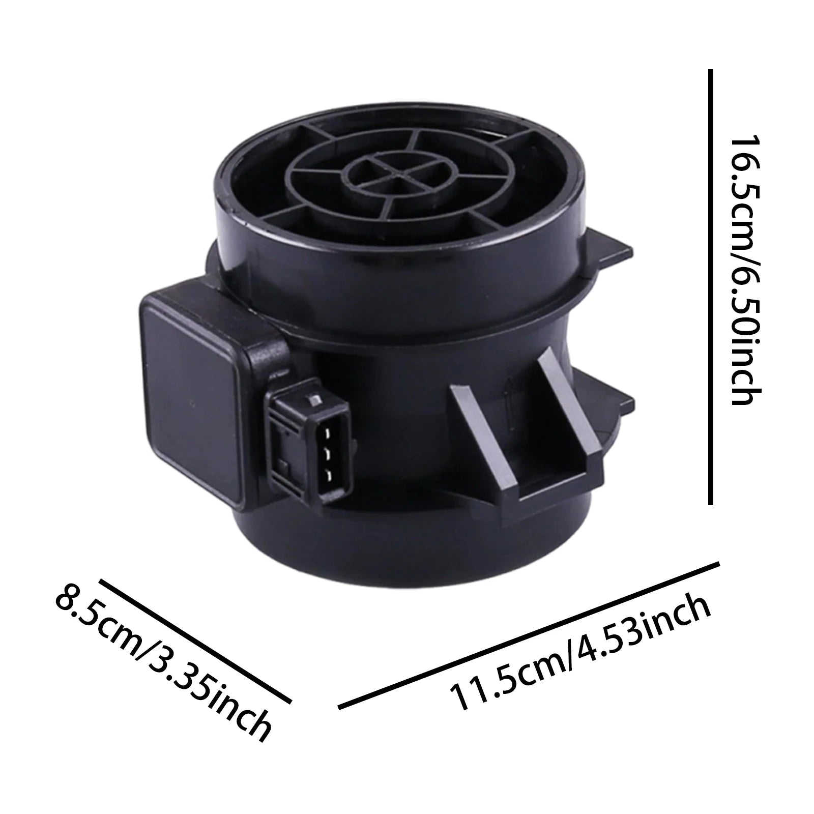 For Hyundai Kia Air Flow Meter Sensor OE 8ET009142-441 28164-37200 3 Pin Connector for Automobiles Accessories Qme black