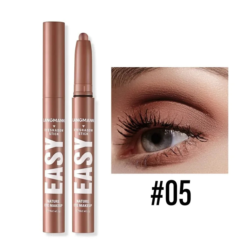 Smoky Dark Black Eyeshadow Pencil Stick Waterproof Pearlescent Matte