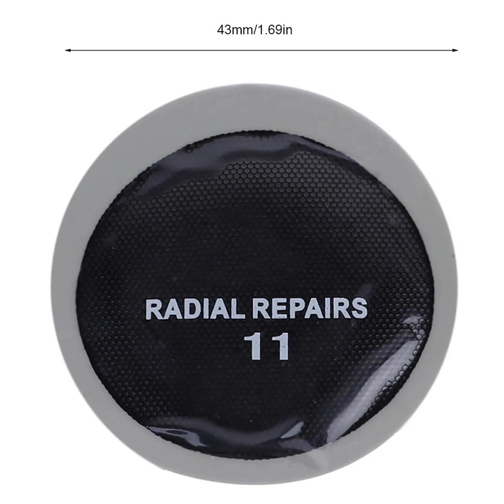 Tire Repair Patch Rubber Tire Repair 43mm Car Round Natural Rubber Tire Tyre Puncture Repair Cold Patch Tubeless Patches Qme