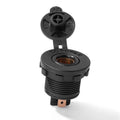 Car 12V DIN Socket Panel Mount with Weather Cap for Car Boat Marine Motorcycle UTV Automobiles Parts Qme DIN Socket
