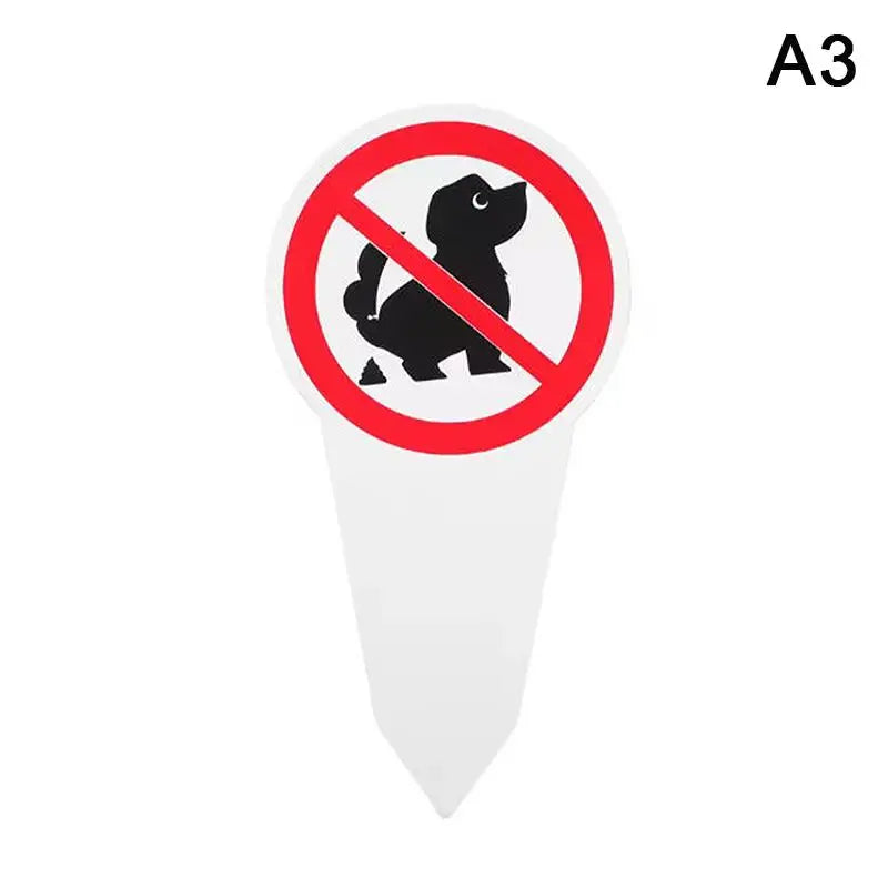 Outdoor Waterproof Warning Pet Owners Prevent Pollution No Dog Poop Qme A3