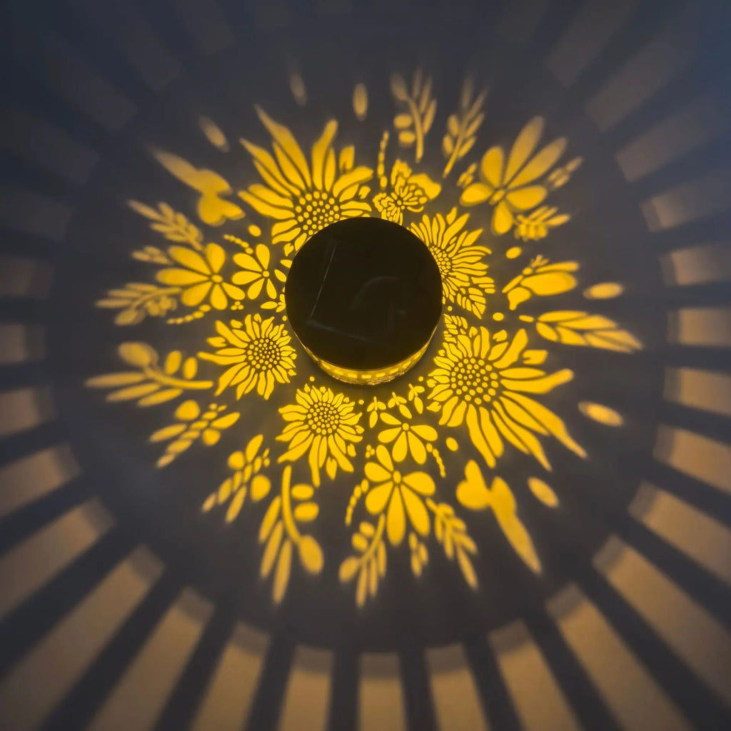 Solar Charged Outdoor Metal Fence Wall Light Waterproof Soft Glow Sconce Decor For Patio Stair Backyard Festival Ornaments Qme Sunflower 2pc
